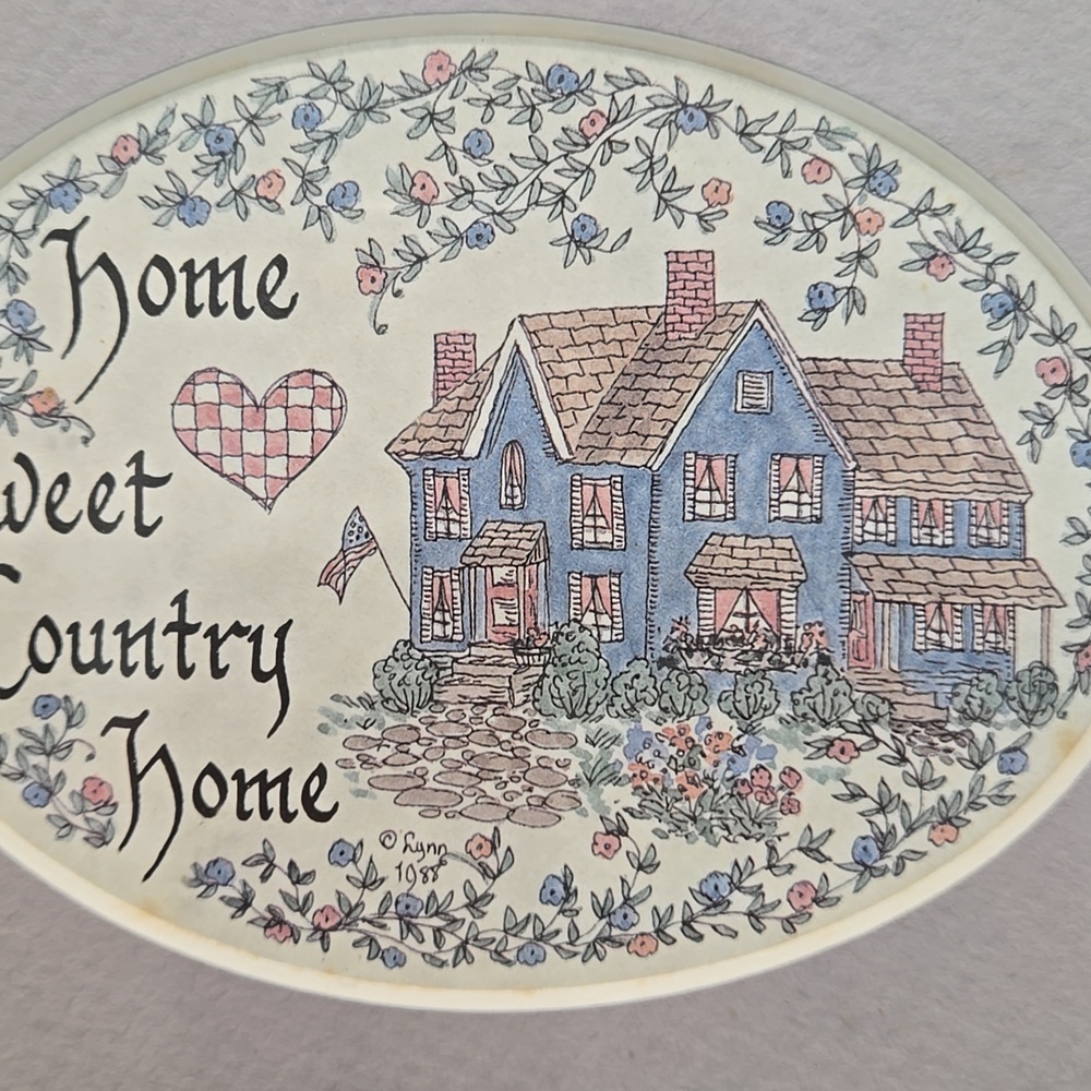 Rustic Brown Framed Home Sweet Country Home Art - Picture 4 of 4